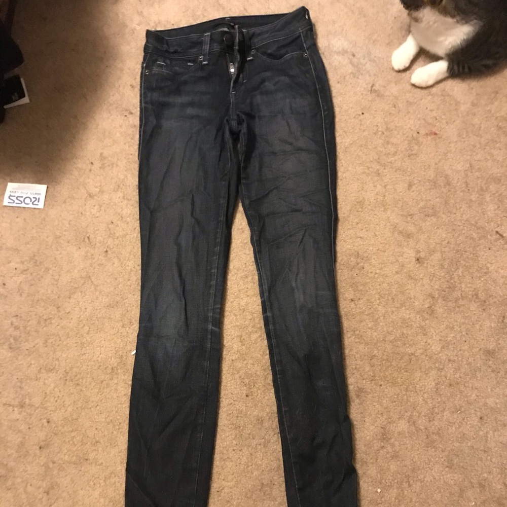 Dark blue jeans